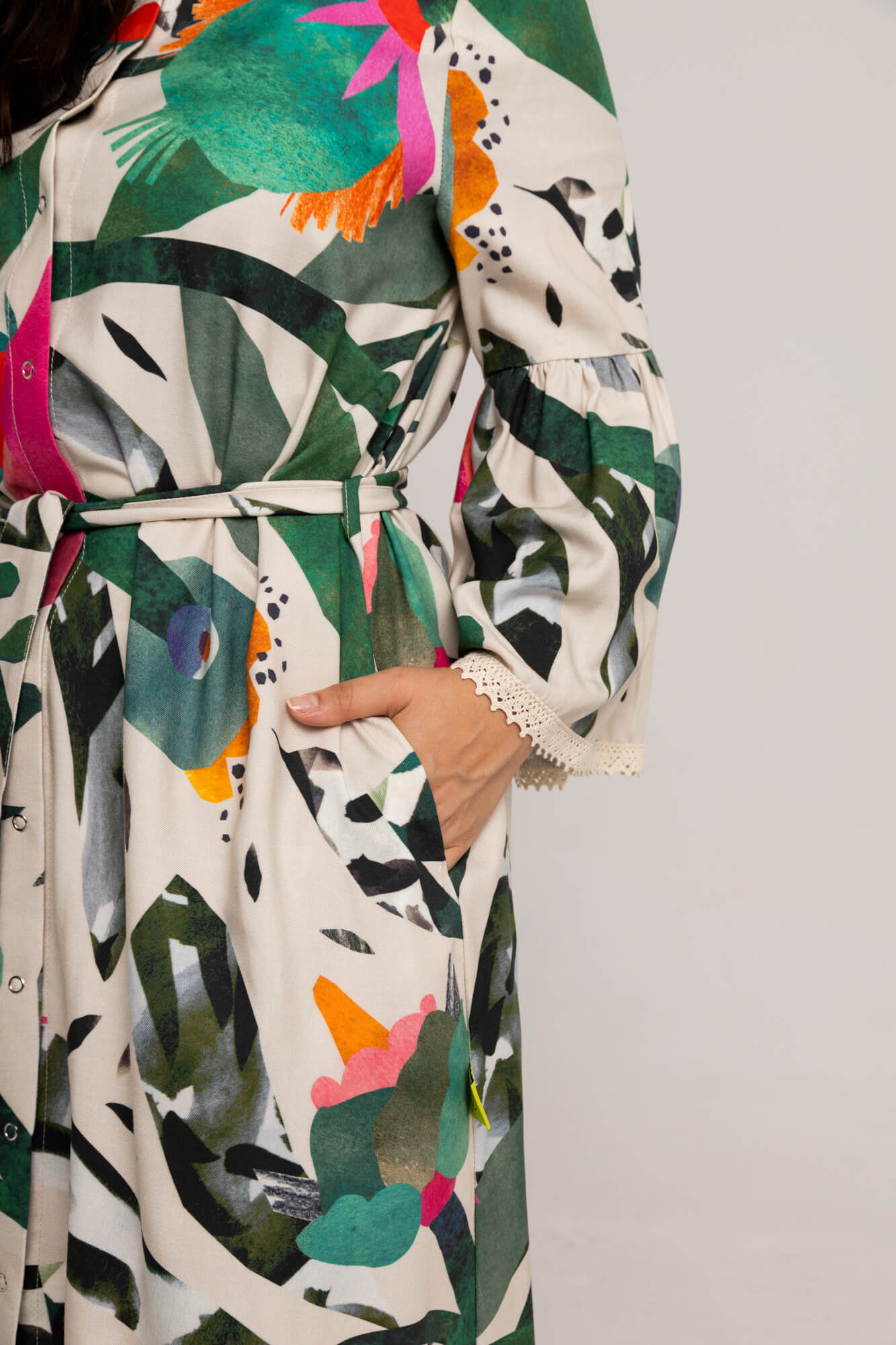 Hummingbird Shirt Dress - Image 7