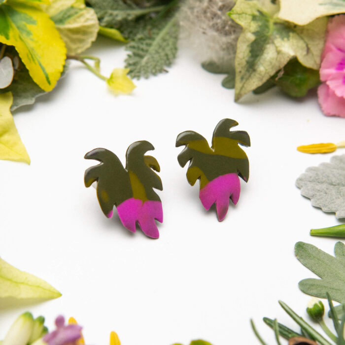 Monstera earrings - Image 3