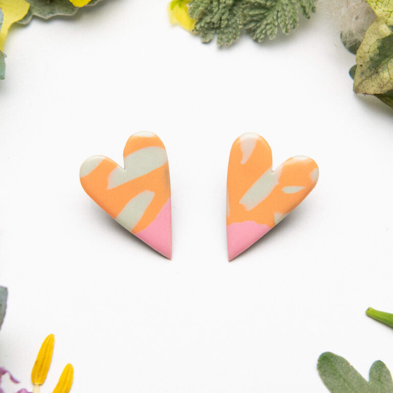 Heart-shaped earrings