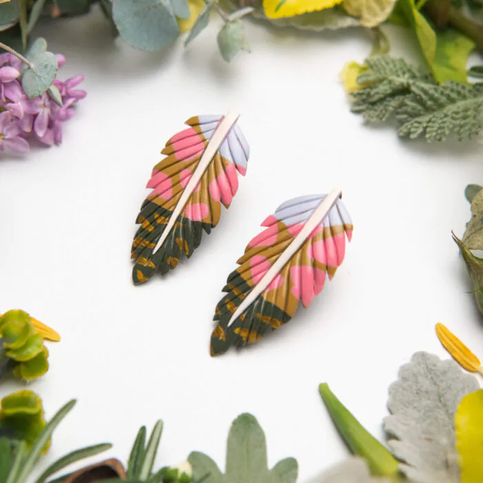 Feather-Leaf earrings - Image 3