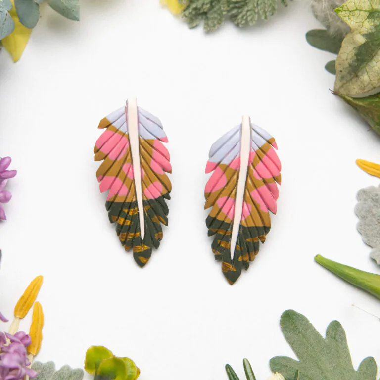Feather-Leaf earrings