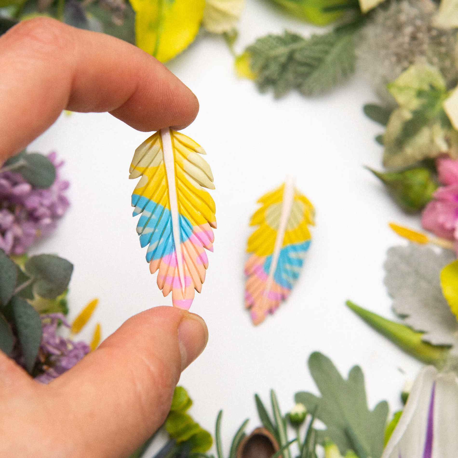 Feather-Leaf earrings - Image 2