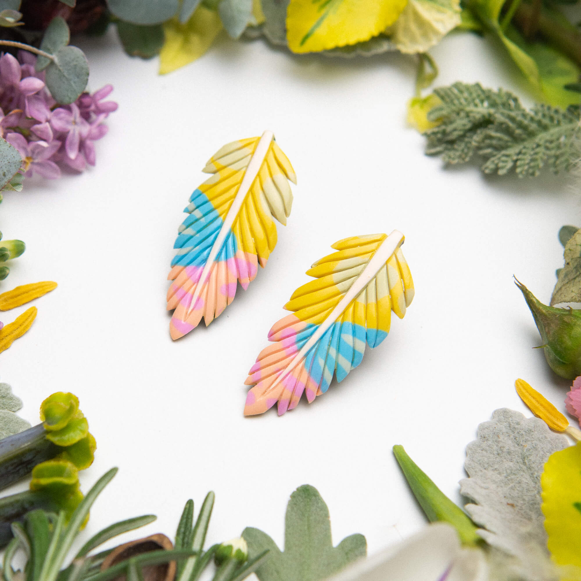 Feather-Leaf earrings - Image 3