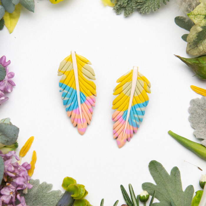 Feather-Leaf earrings
