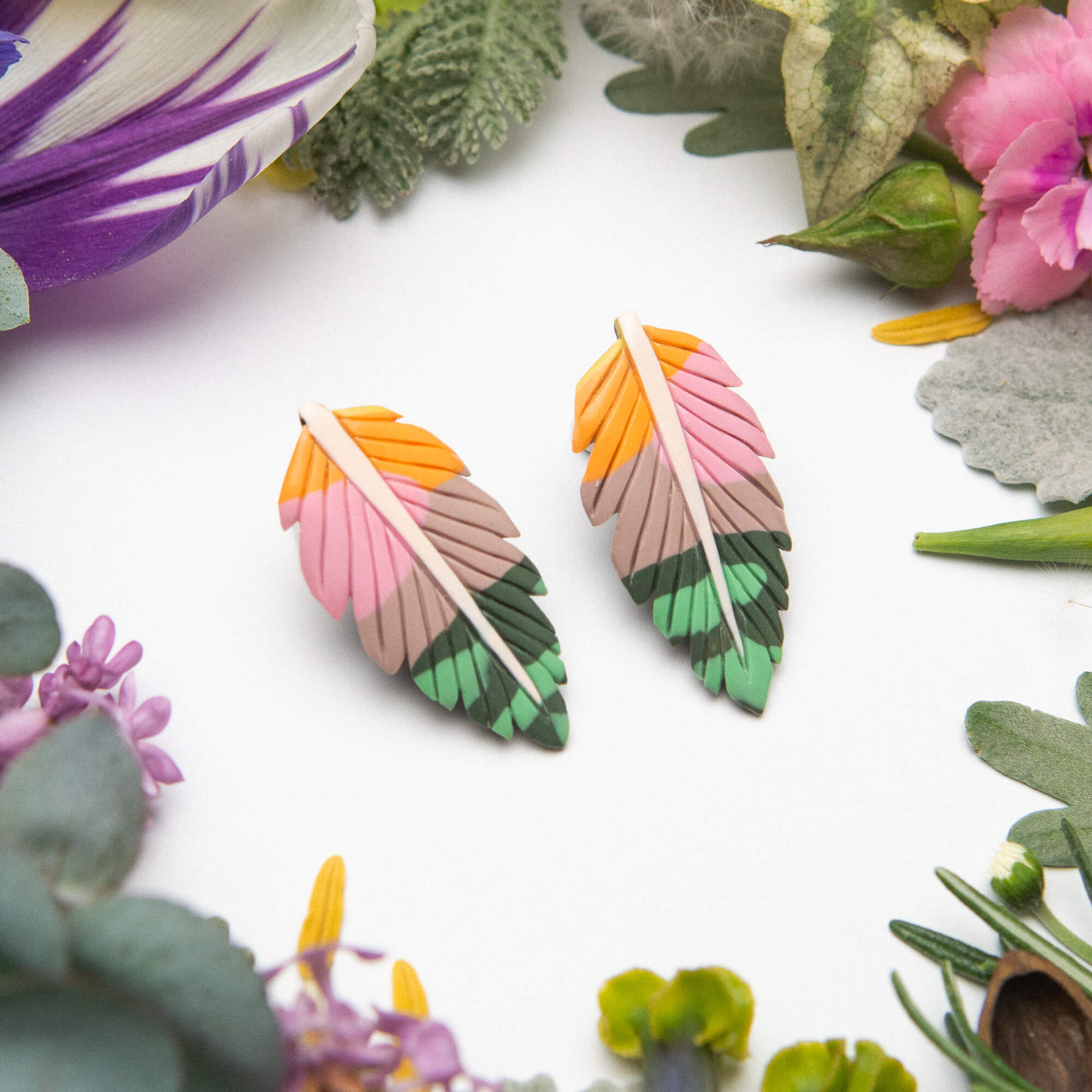 Feather-Leaf earrings - Image 4