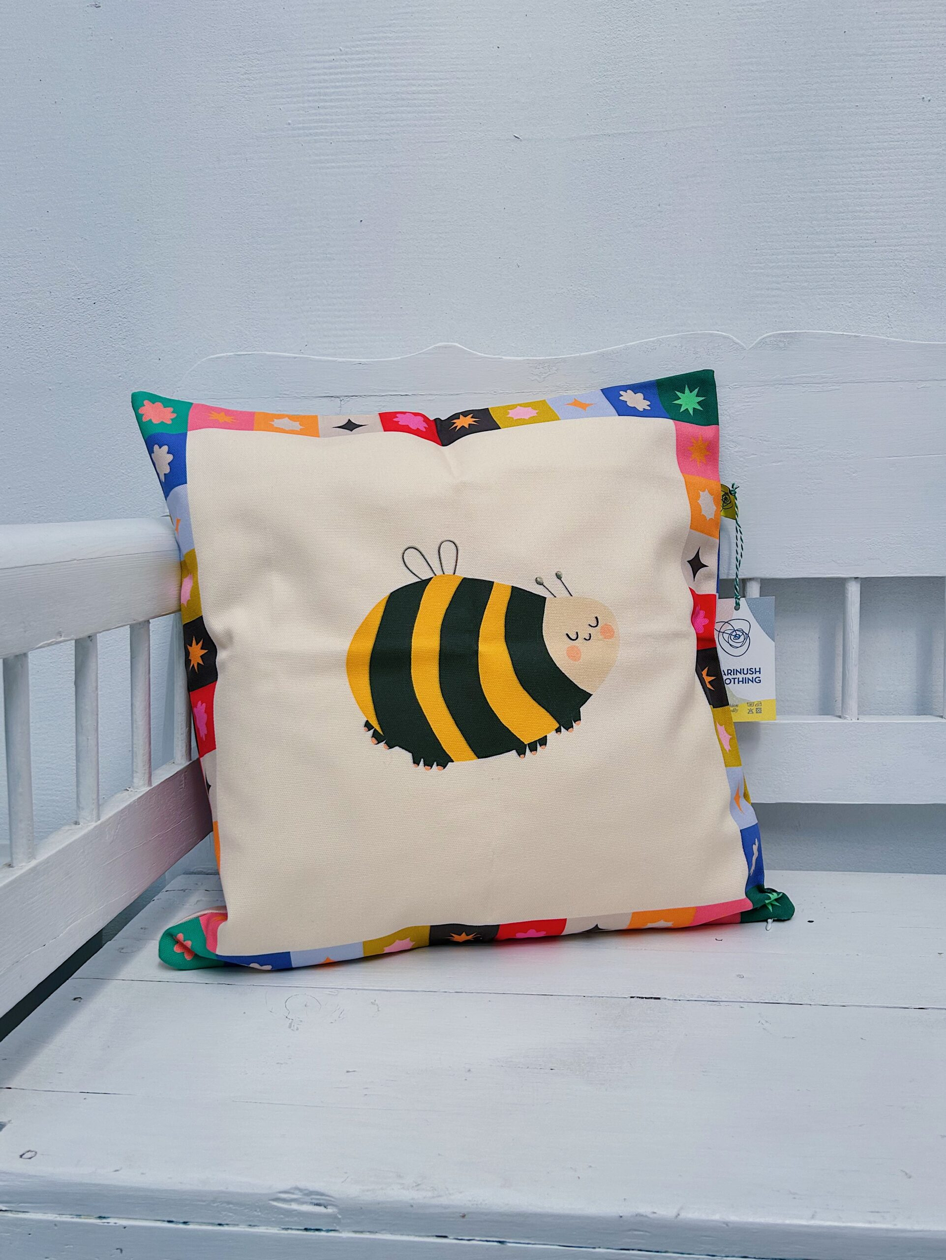 Bee Happy cushion - Image 2