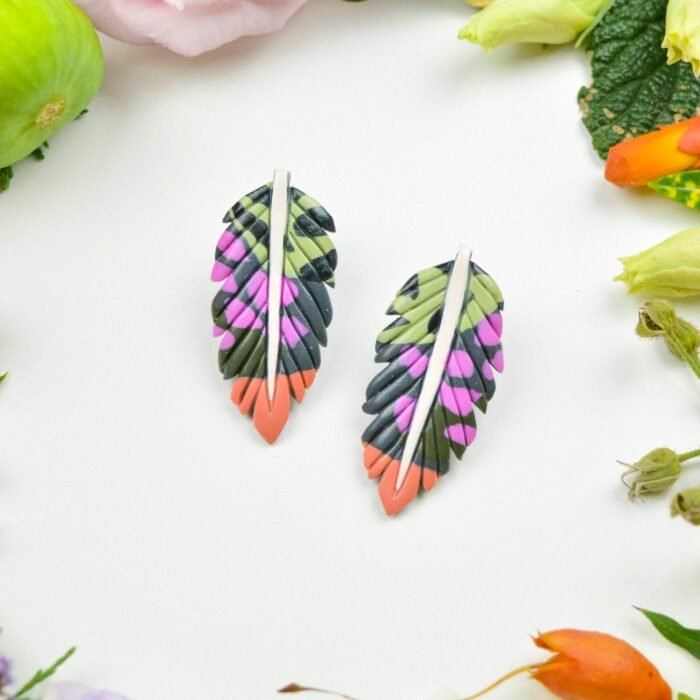 Feather-Leaf earrings - Image 4