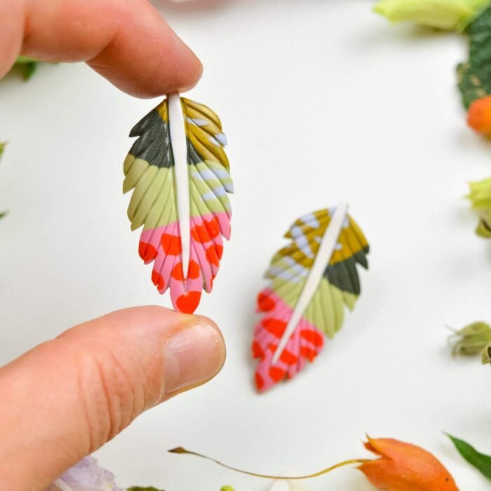 Feather-Leaf earrings - Image 2