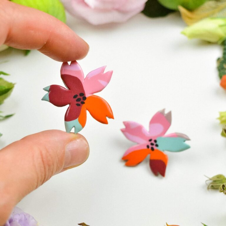Floral earrings