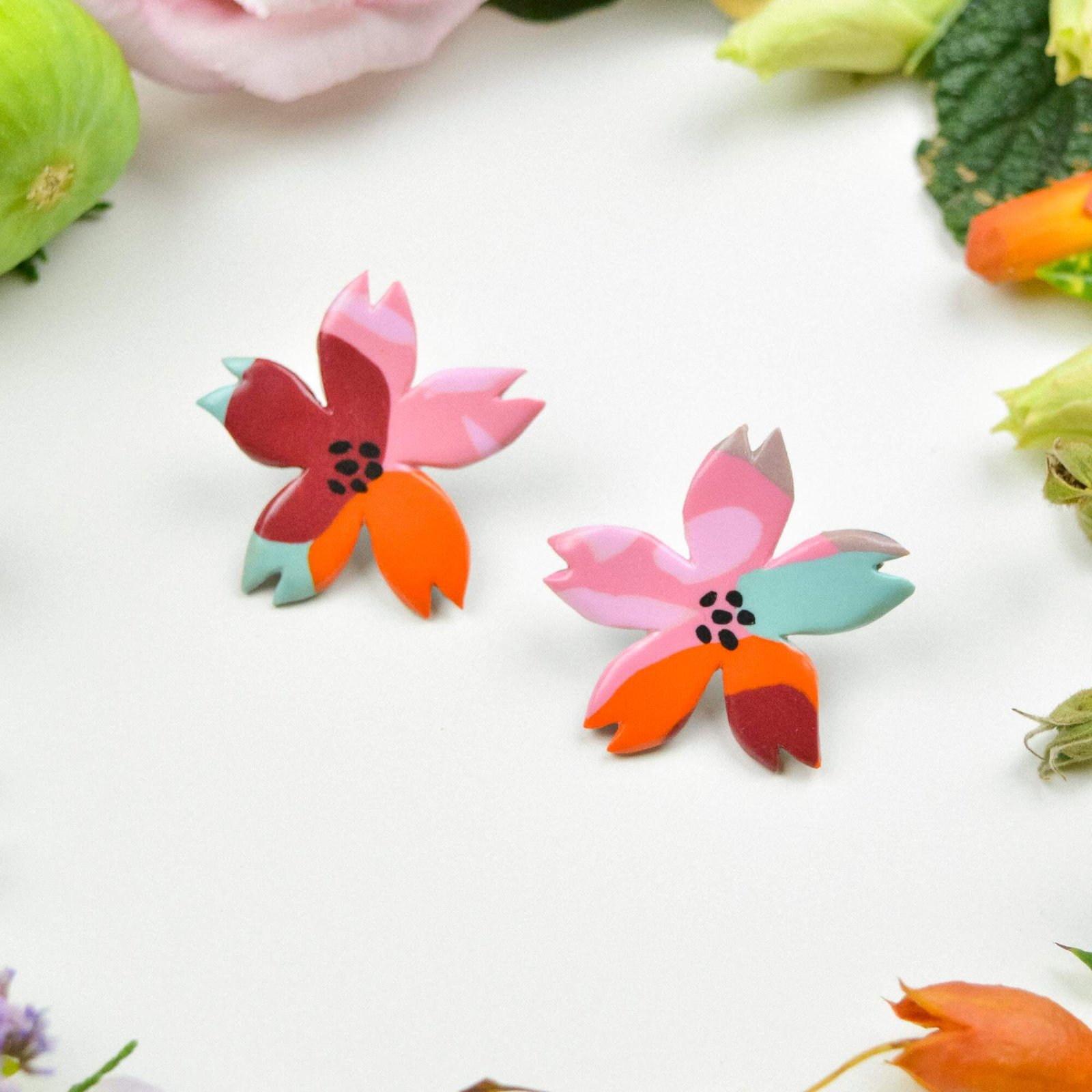 Floral earrings - Image 2