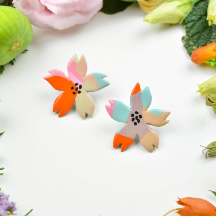 Floral earrings