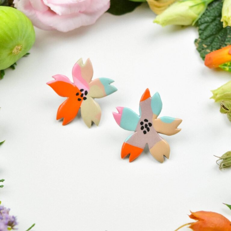 Floral earrings