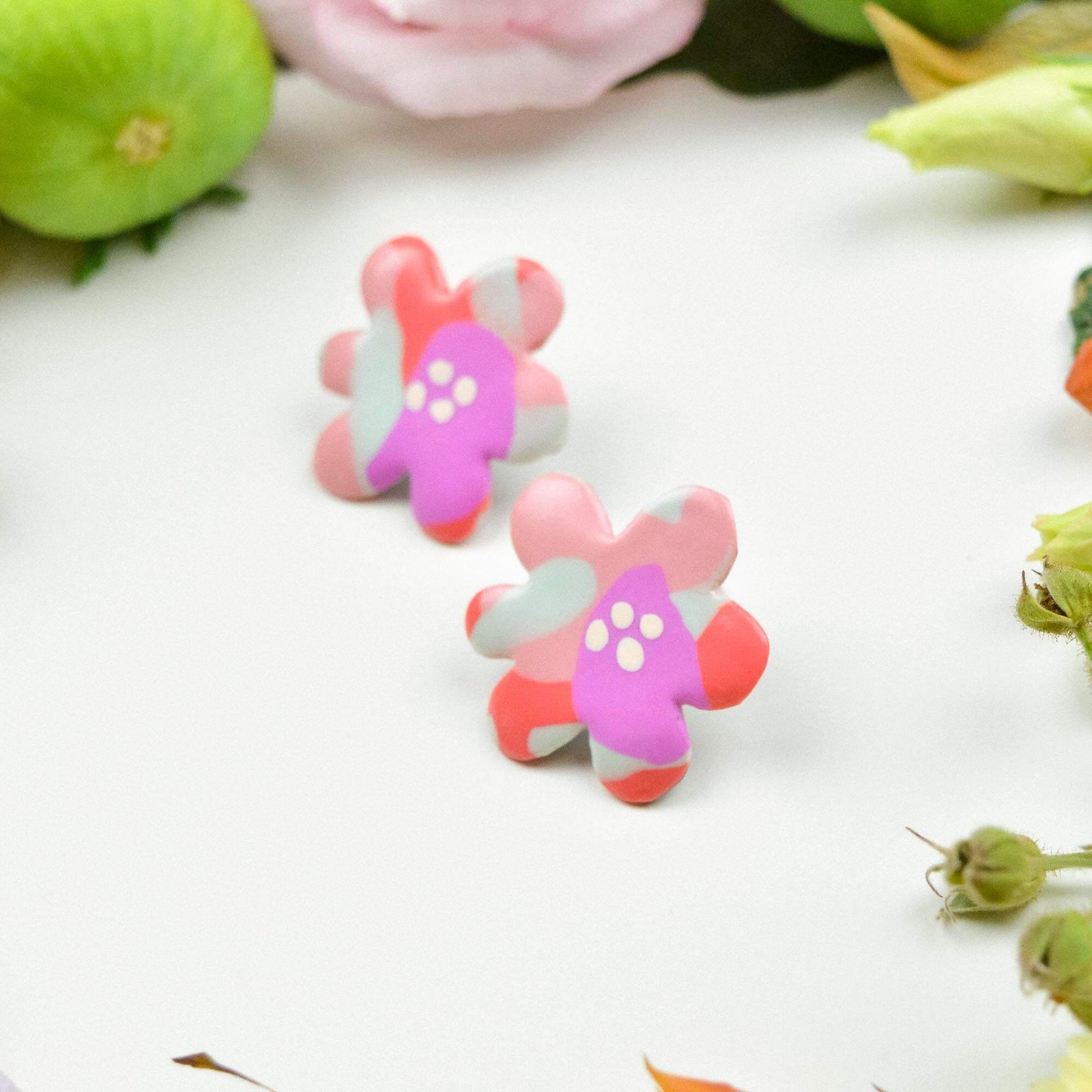 Floral earrings - Image 3