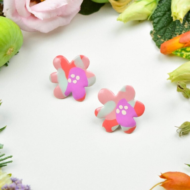 Floral earrings