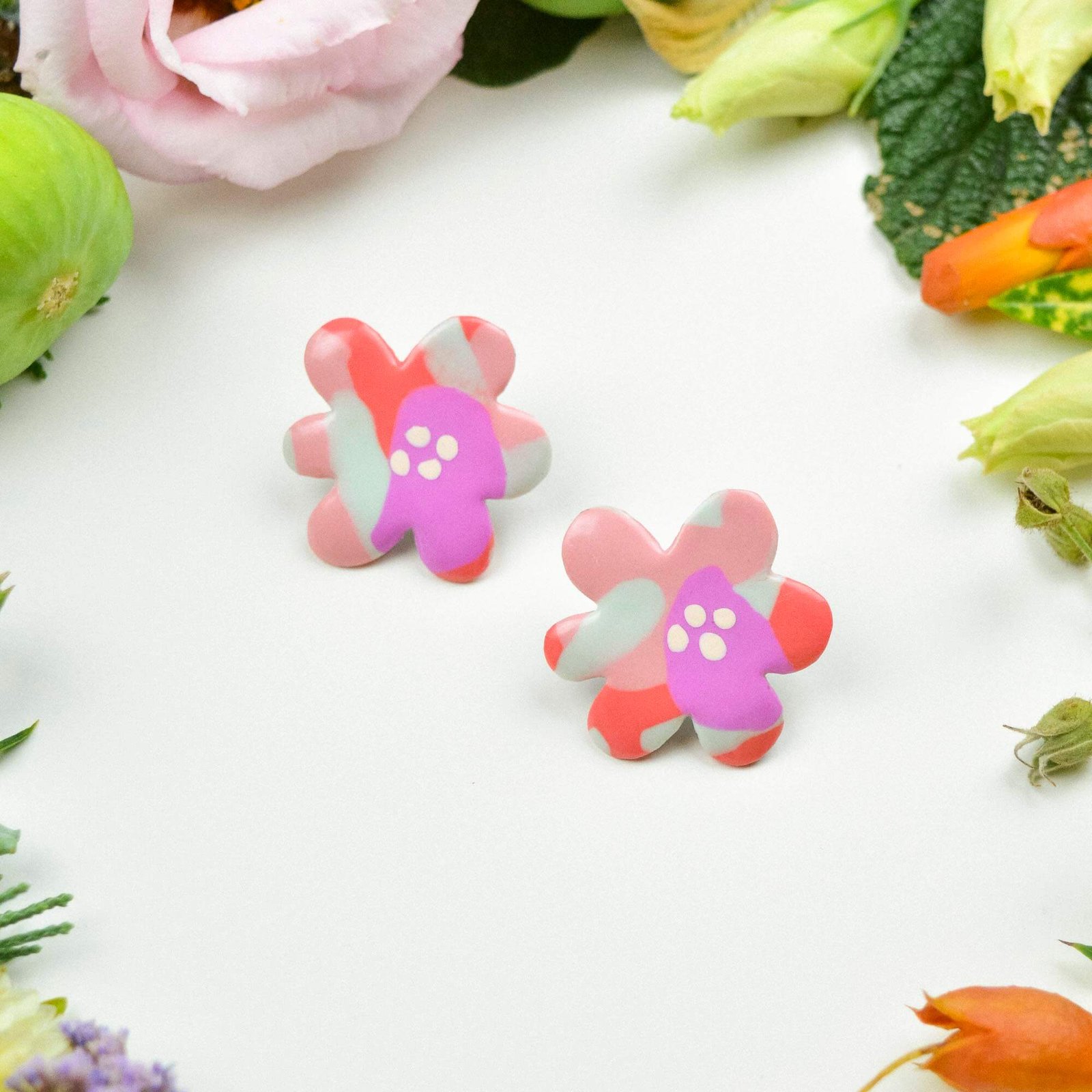 Floral earrings