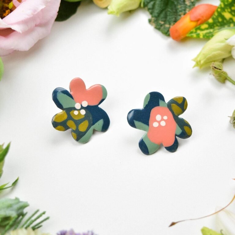Floral earrings