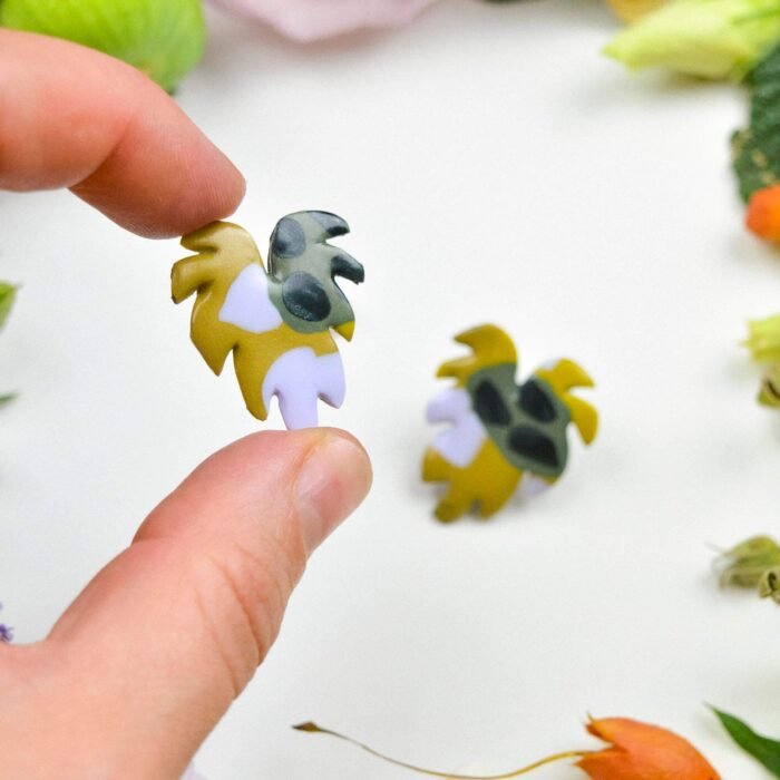 Monstera earrings - Image 2