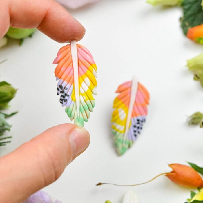 Feather-Leaf earrings - Image 2