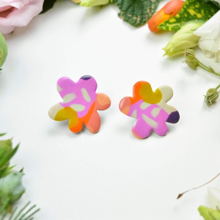 Floral earrings
