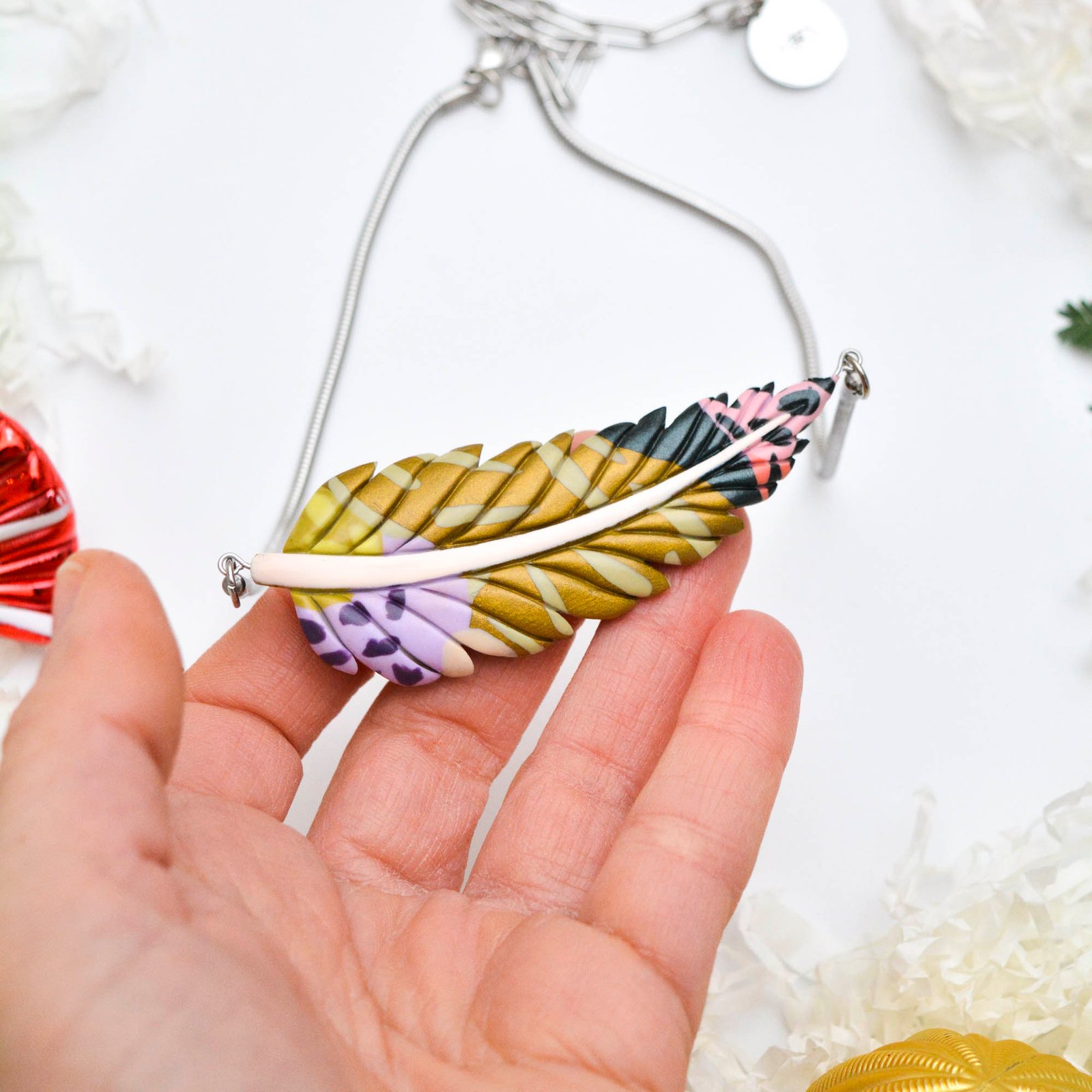 Feather-Leaf necklace - Image 2