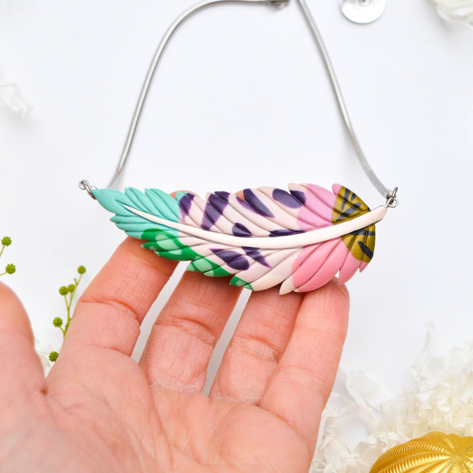 Feather-Leaf necklace - Image 2