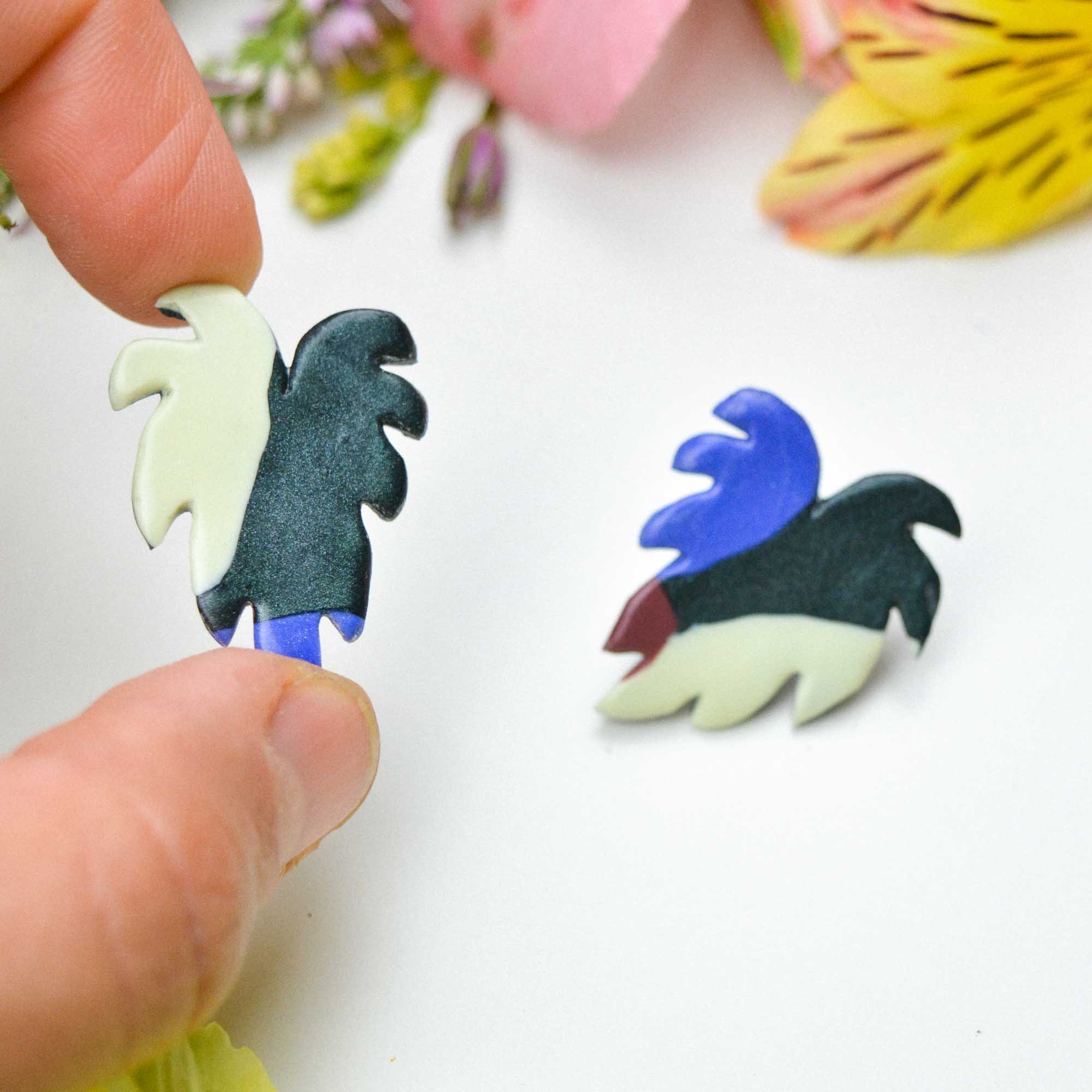 Monstera earrings - Image 3