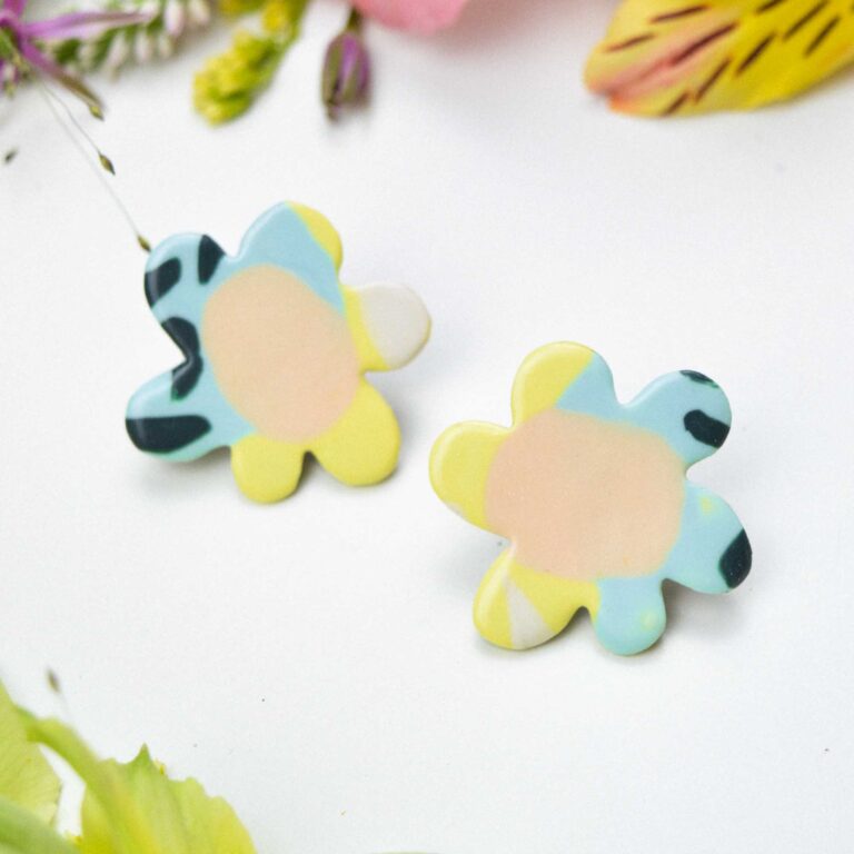 Floral earrings