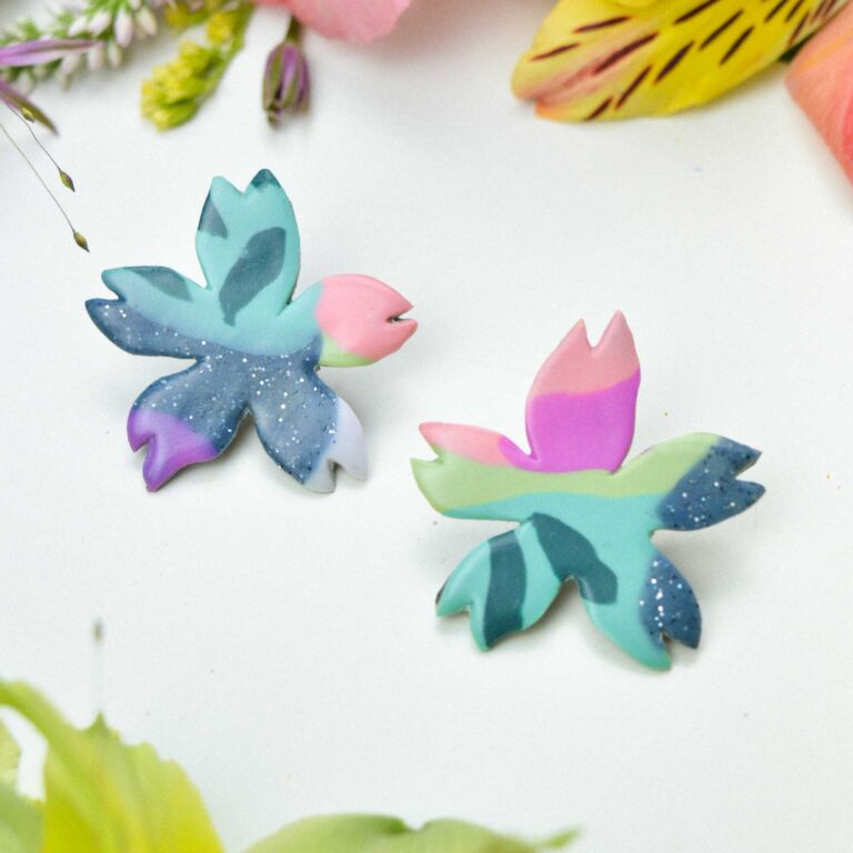 Floral earrings
