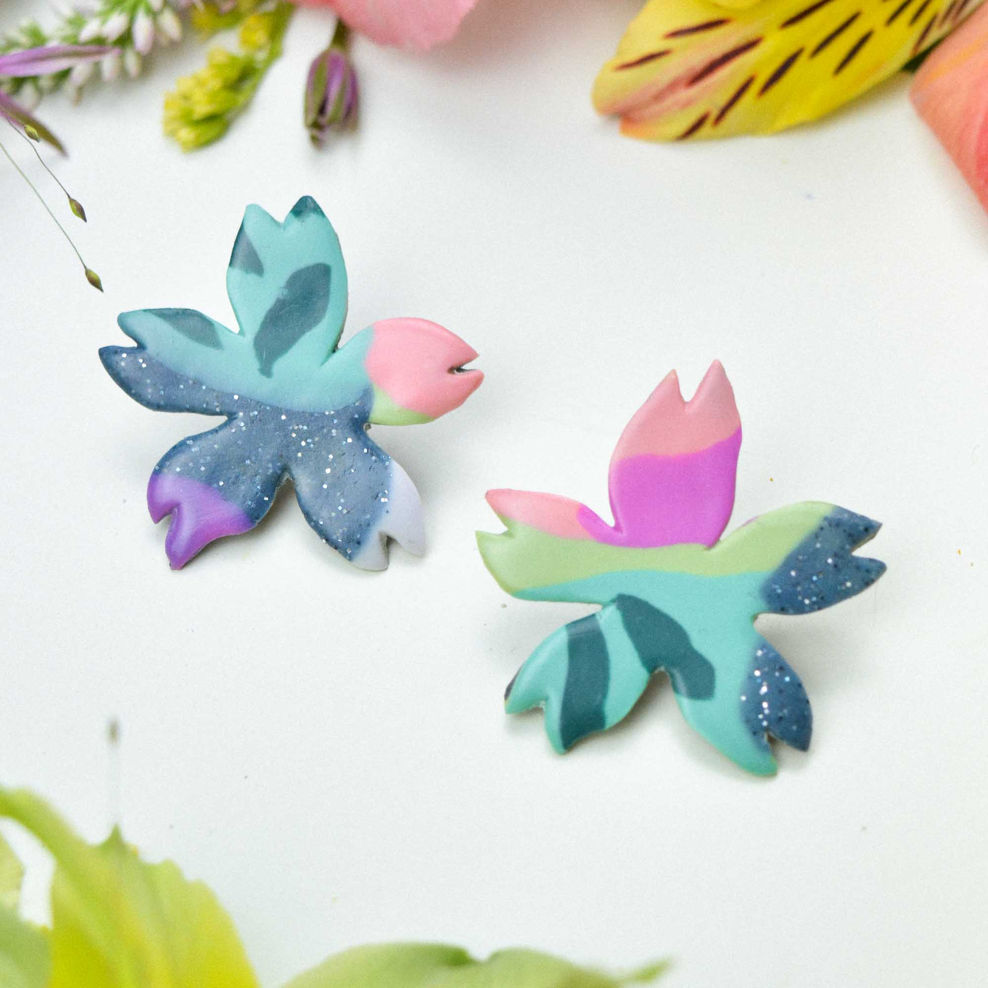 Floral earrings