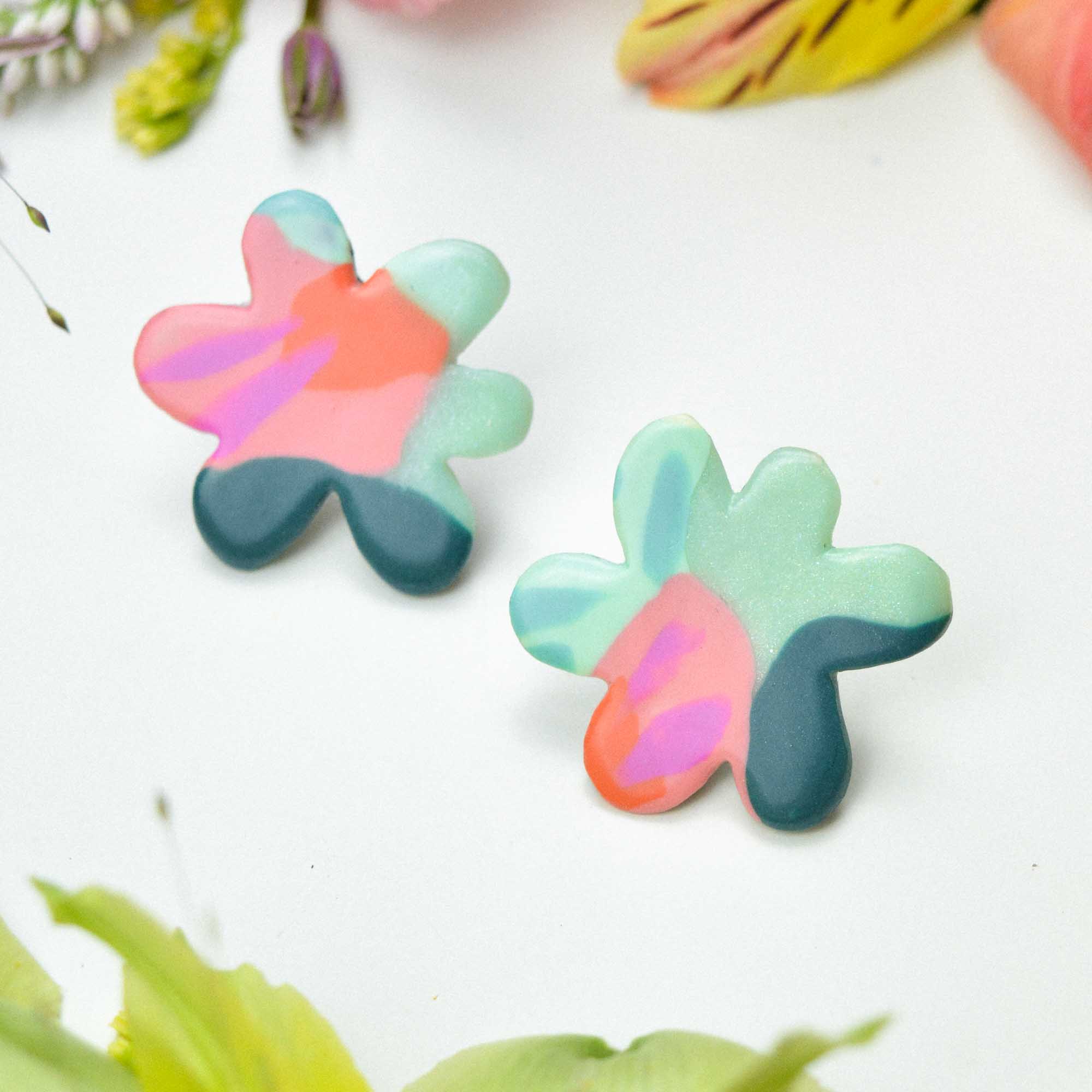 Floral earrings