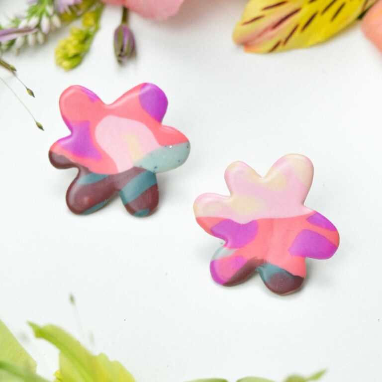 Floral earrings