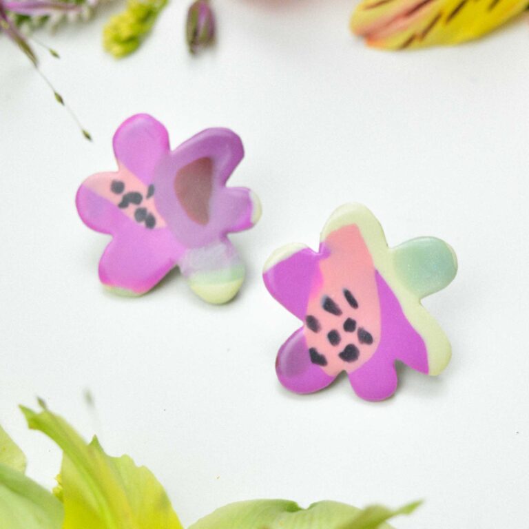 Floral earrings