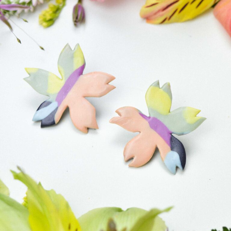 Floral earrings