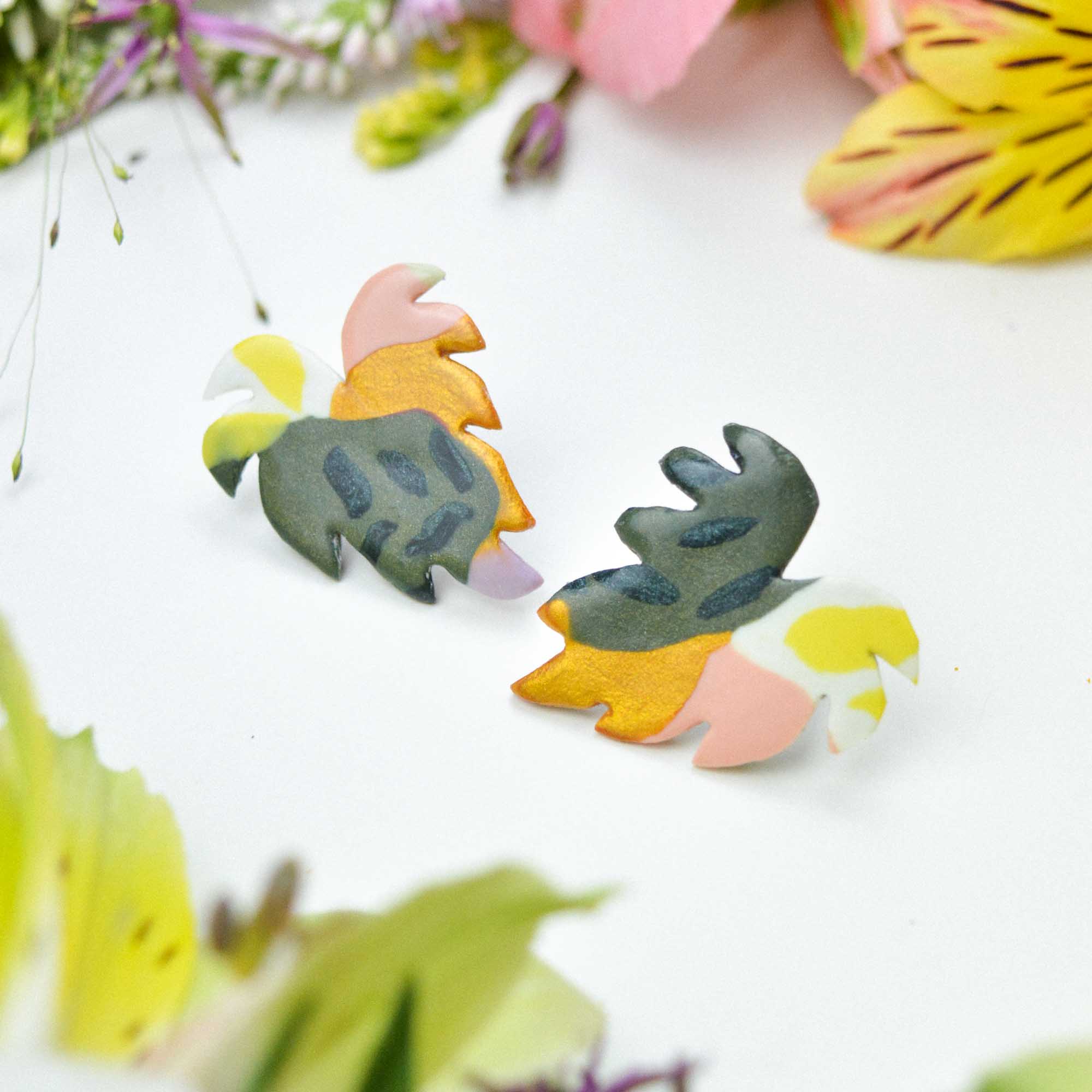 Monstera earrings - Image 2