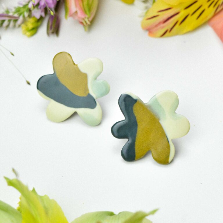 Floral earrings