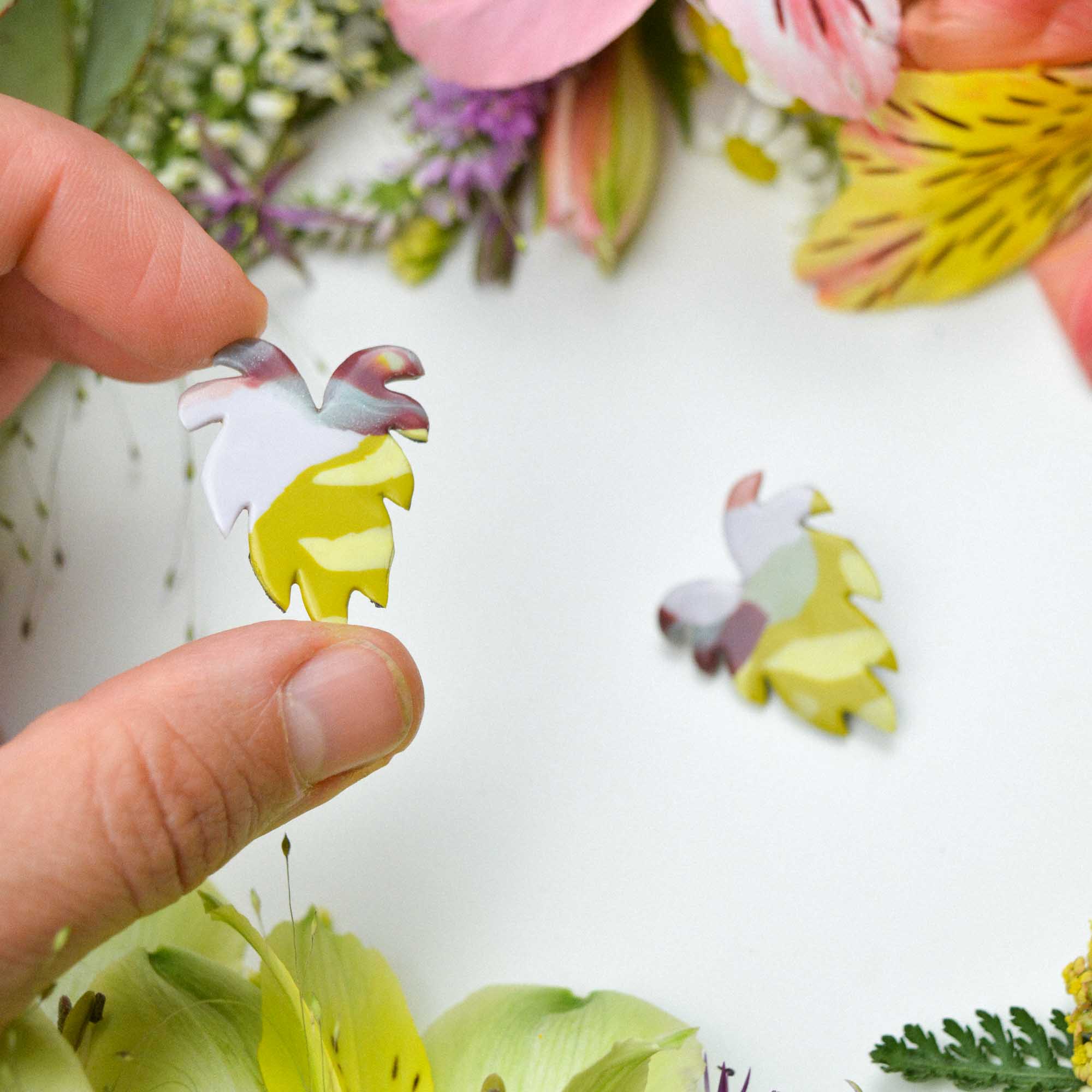 Monstera earrings - Image 3