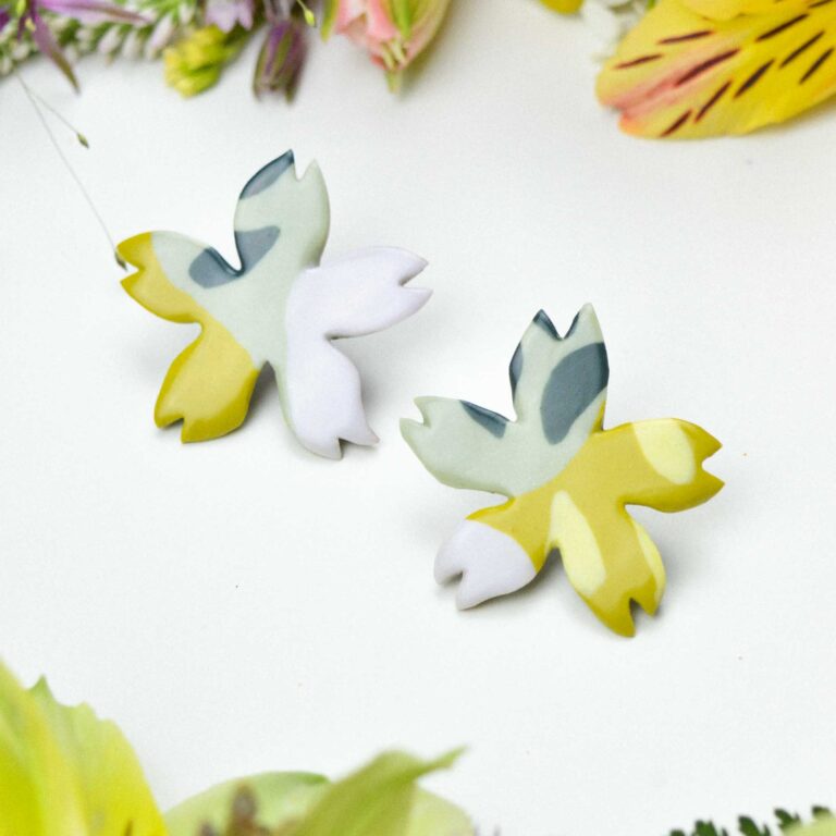 Floral earrings