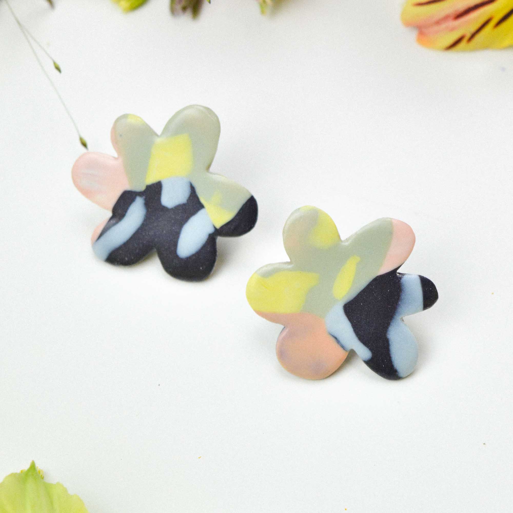 Floral earrings
