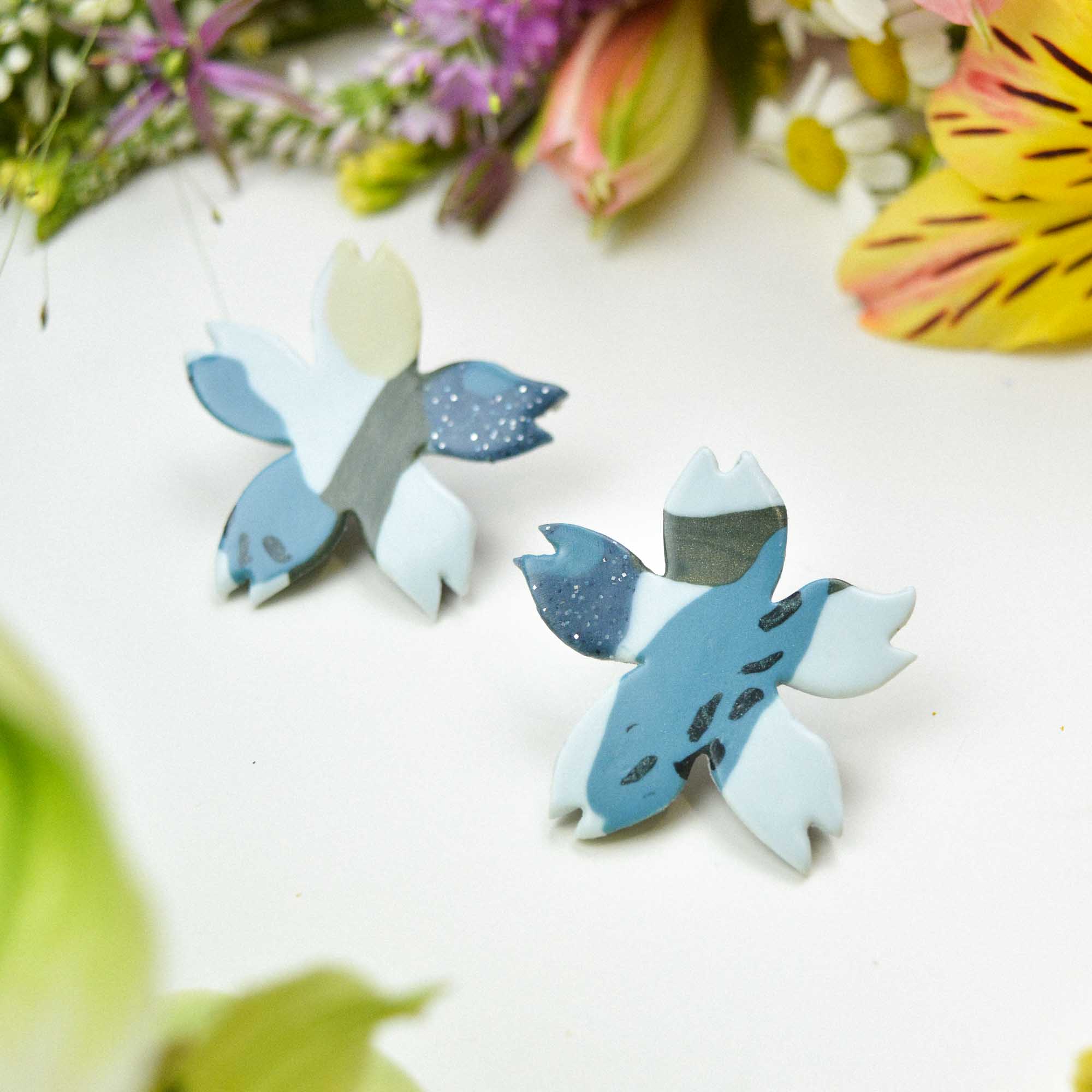 Floral earrings - Image 4