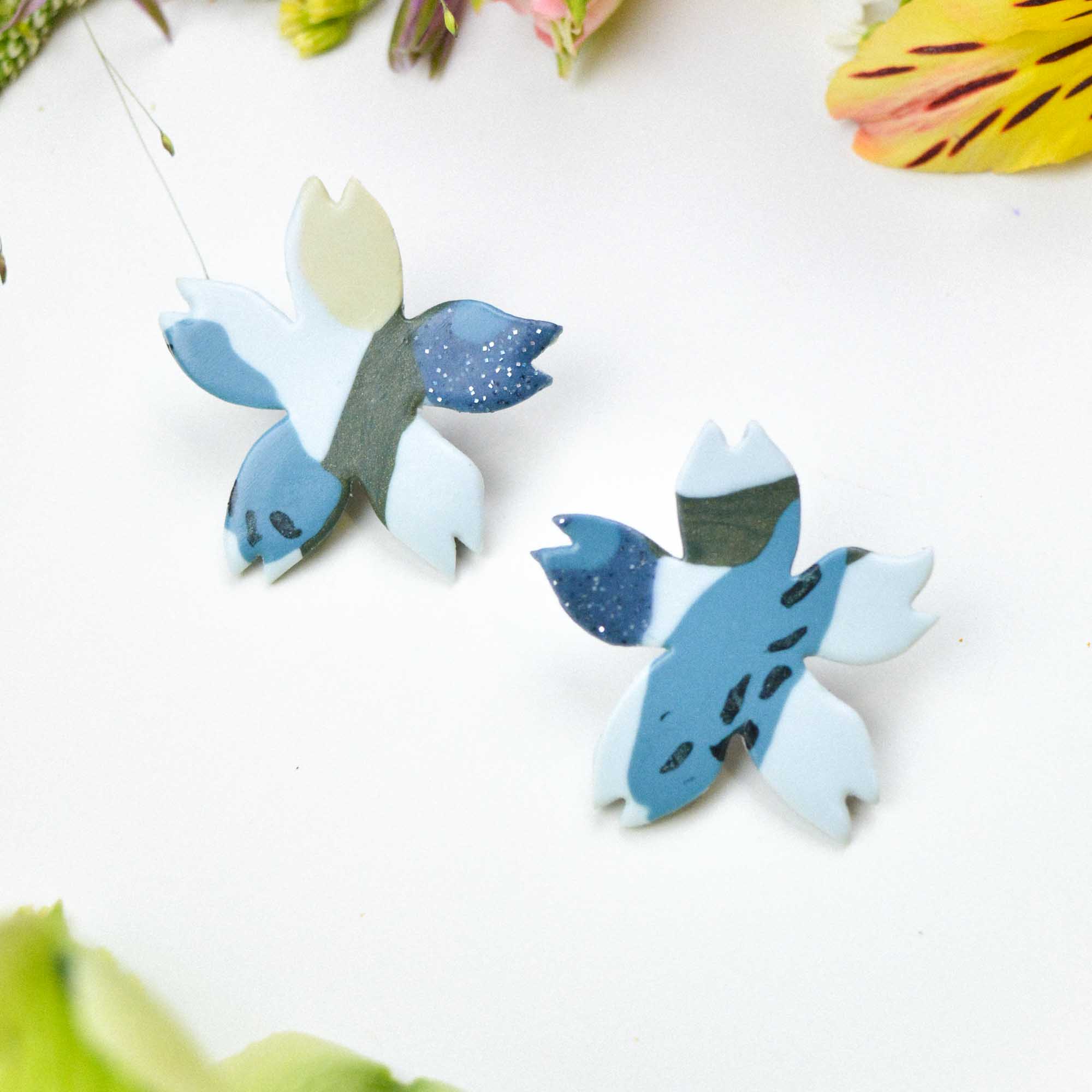 Floral earrings