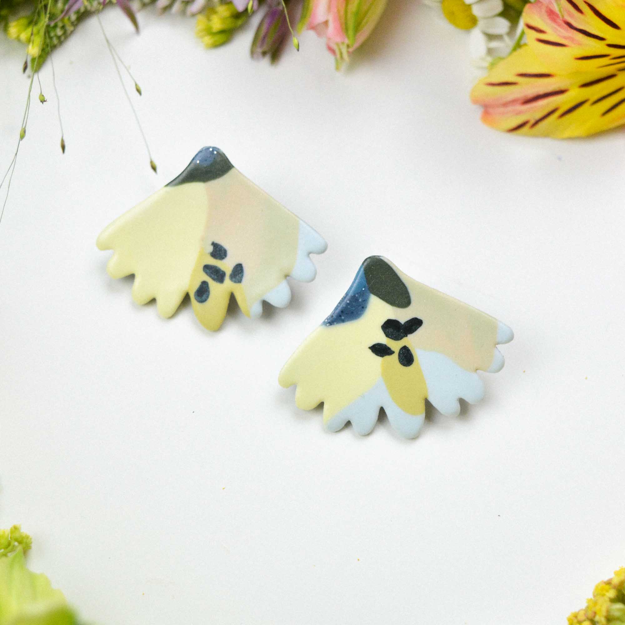 Floral earrings