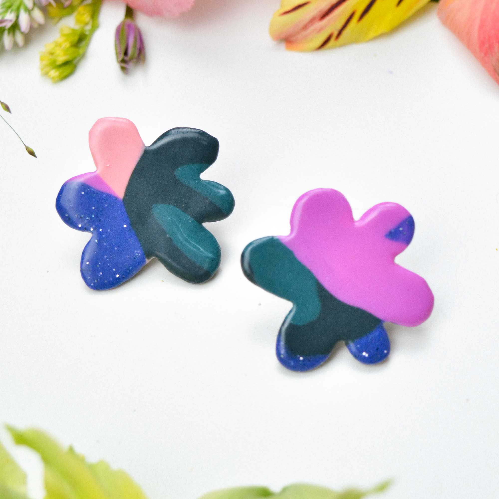 Floral earrings