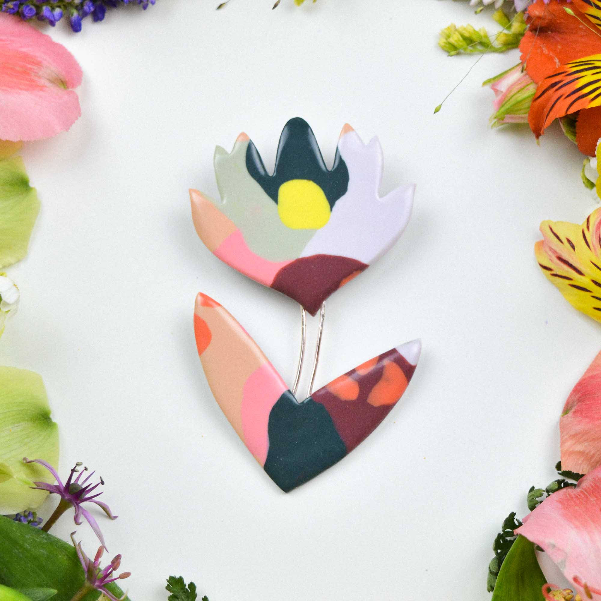 Floral Brooch - Image 4