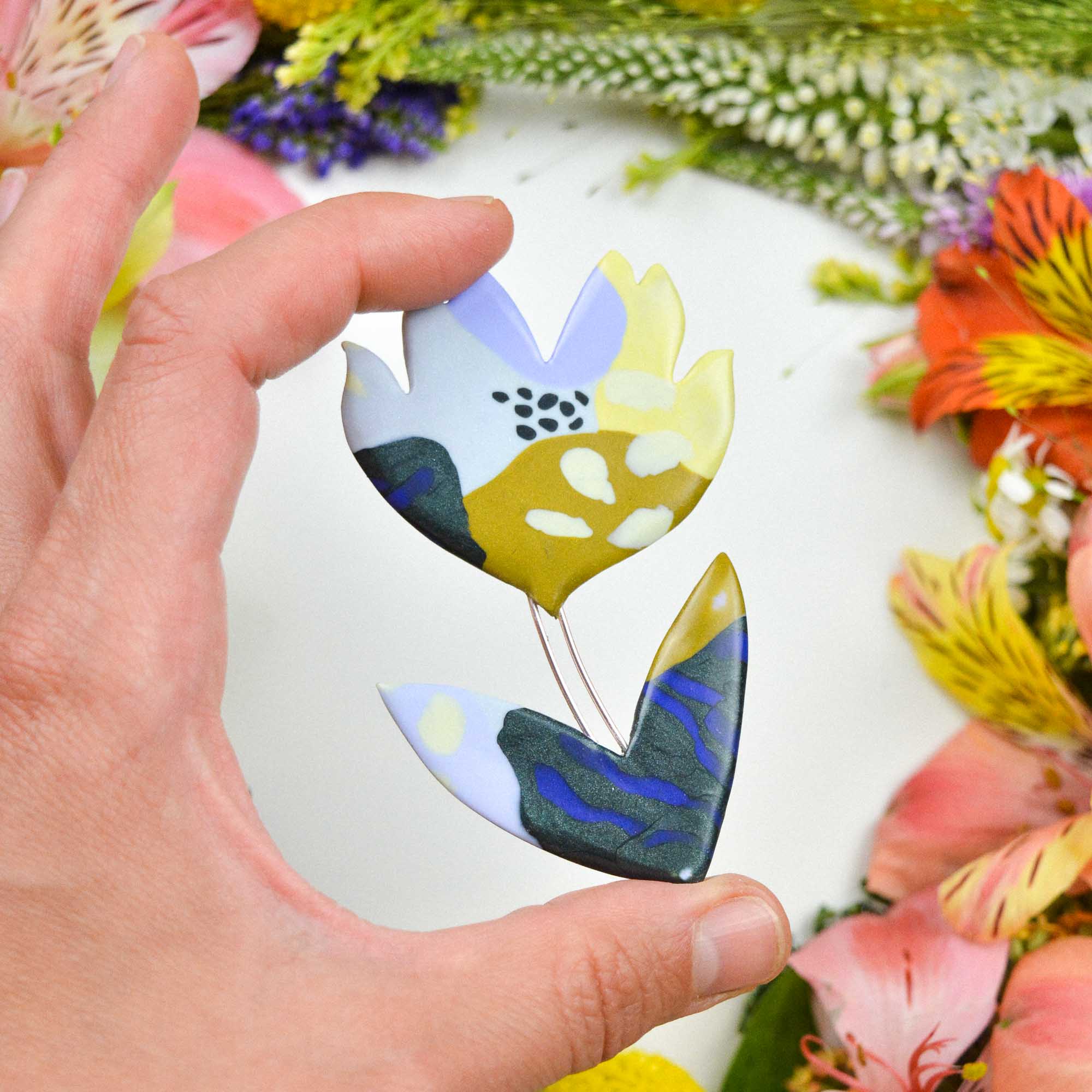 Floral Brooch - Image 3